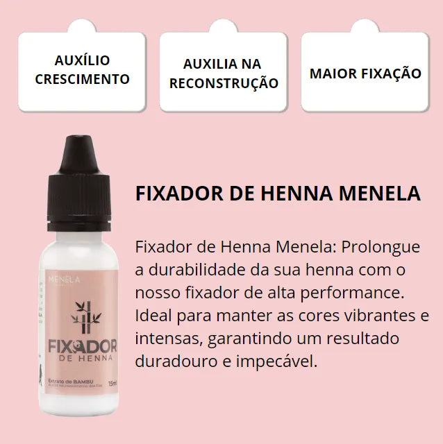 Menela Kit Henna Loiro Escuro