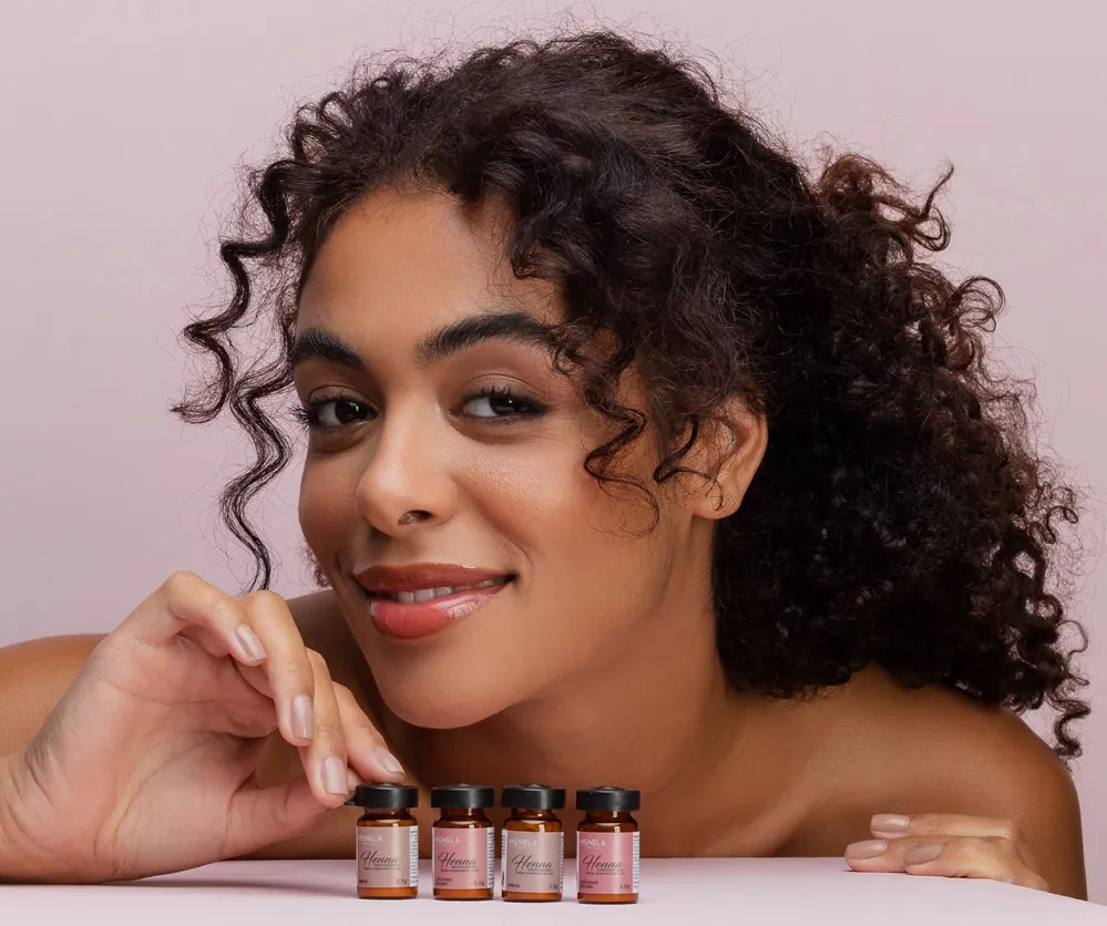 Menela Kit Henna Castanho escuro