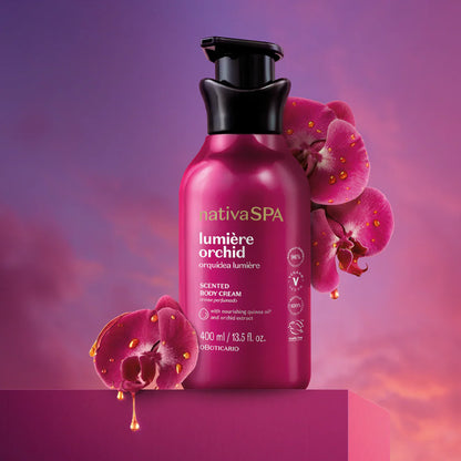 Creme Hidratante Perfumado Nativa SPA Orquídea Lumière, 400ml