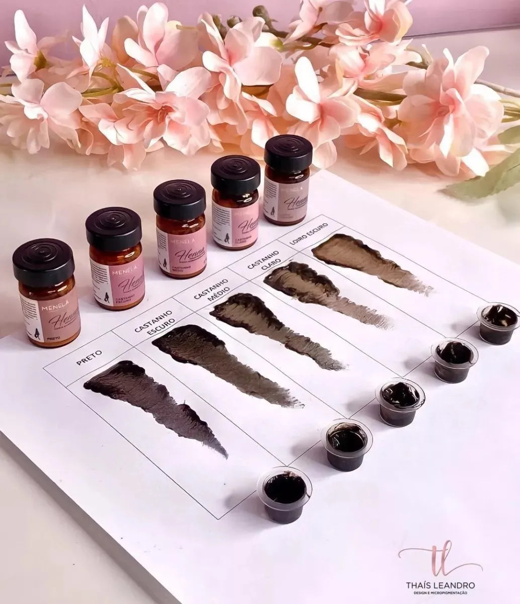 Menela Kit Henna Castanho escuro