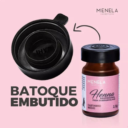 Menela Kit Henna Castanho escuro