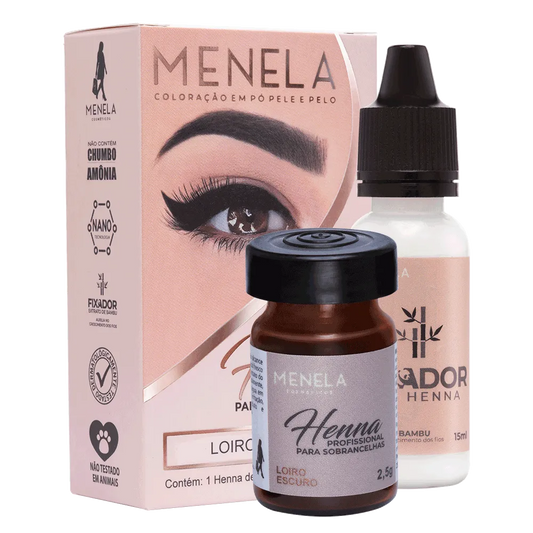 Menela Kit Henna Loiro Escuro