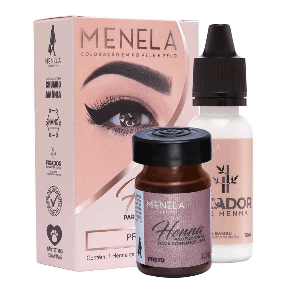 Menela Kit Henna Preto